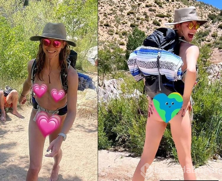  Ünlü yıldız doğada çırılçıplak yürüdüğü anları fotoğrafladı! 