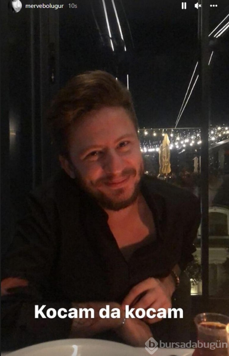 Merve Boluğur'dan Mert Aydın paylaşımı! 'Kocam da kocam'