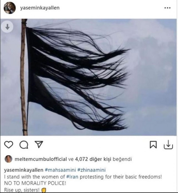 Ünlü isimlerden Mahsa Amini'nin ölümüne tepki

