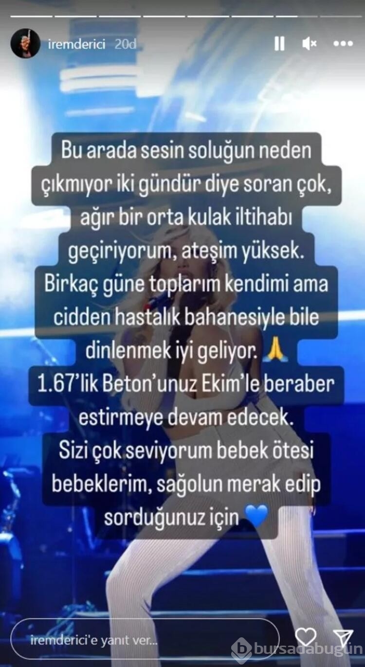 İrem Derici'ye nazar değdi