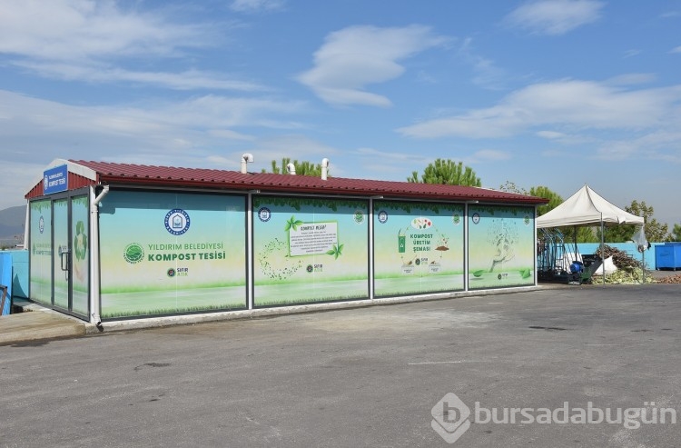 Bursa'da atıklar çöpe gitmiyor gübreye dönüşüyor