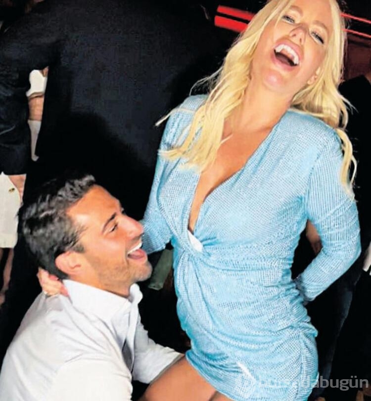 Sergio Carrallo ve Caroline Stanbury birbirlerini öpmeye doyamadı
