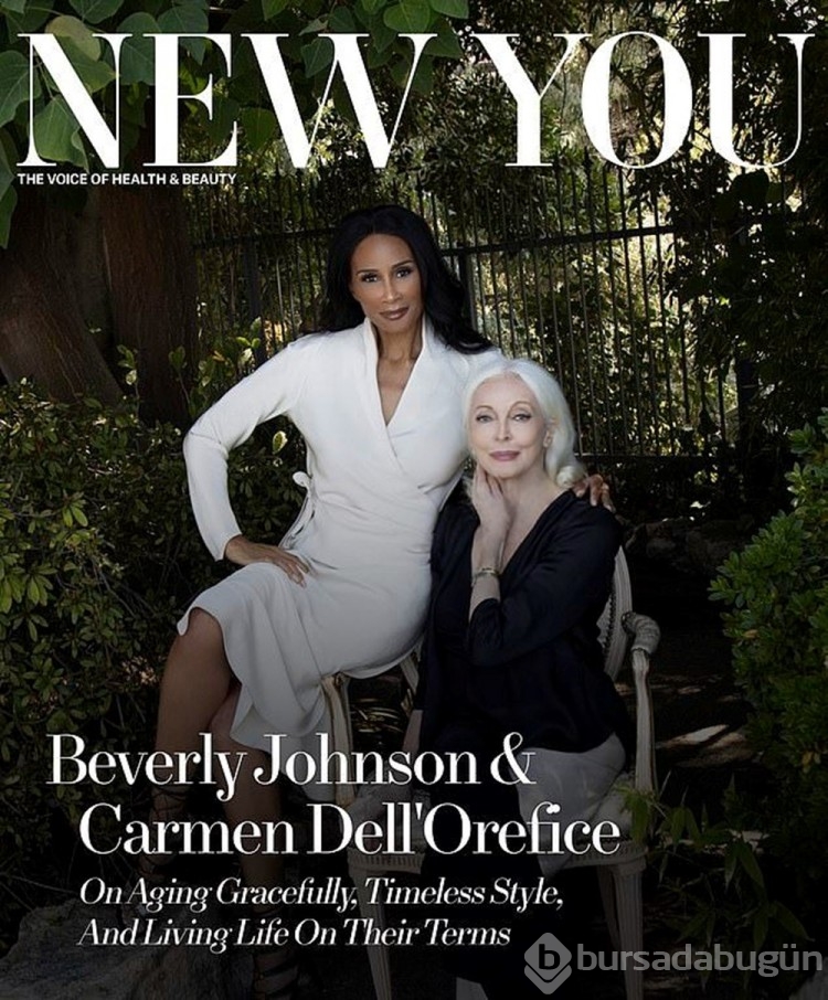 Dünyanın en yaşlı süper modeli Carmen Dell'Orefice dergi kapağında