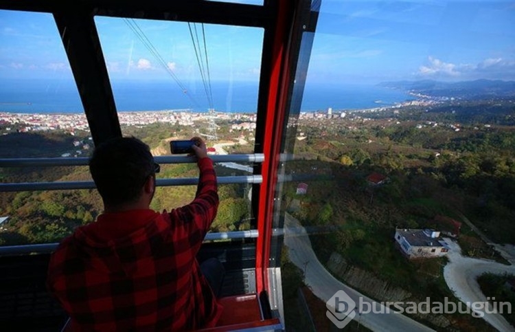 Karadeniz'in en uzun teleferiğinde doğaya yolculuk