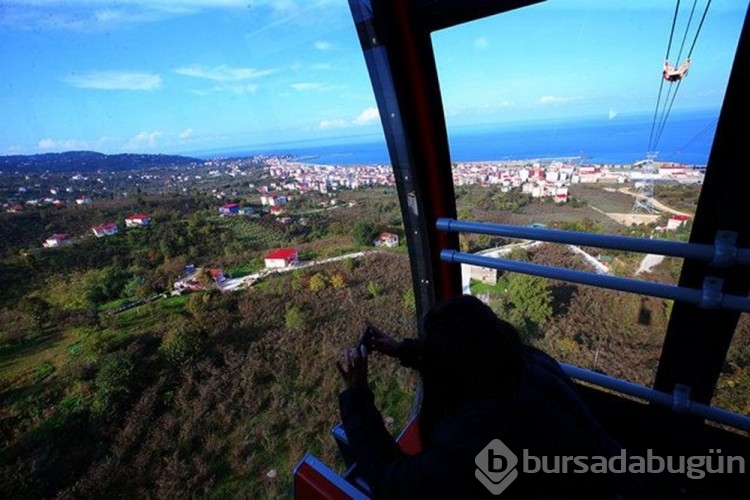 Karadeniz'in en uzun teleferiğinde doğaya yolculuk