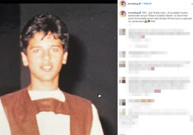 Emre Altuğ takipçilerini yıllar öncesine götürdü
