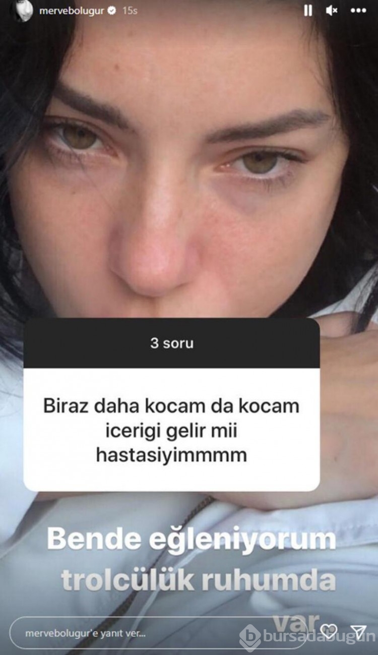 Merve Boluğur'dan takipçisine cevap! 'Ruhumda var'