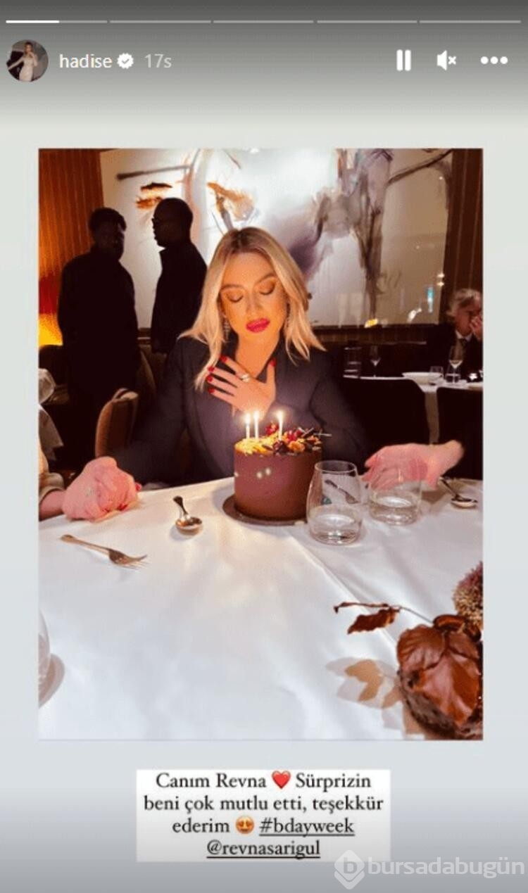 Hadise'ye erken doğum günü