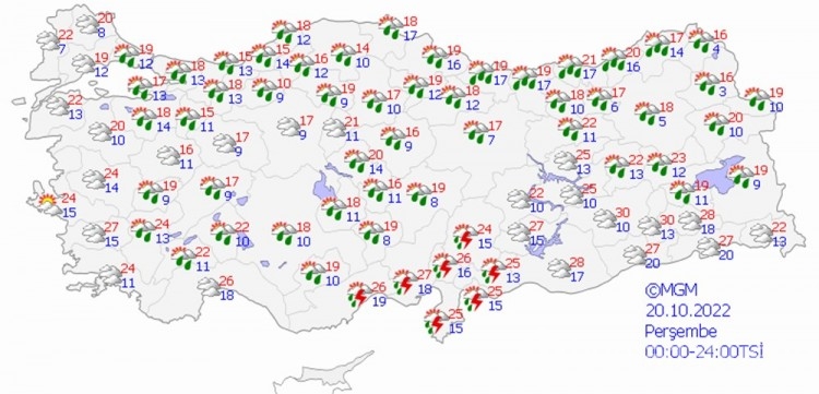 Rusya üzerinden soğuk hava geliyor!