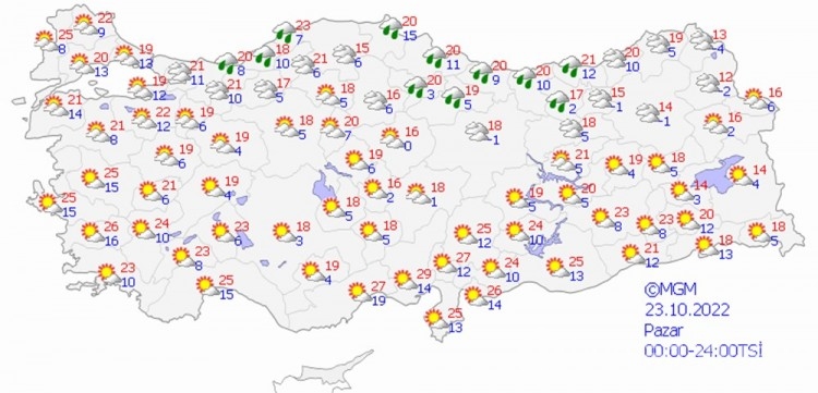 Rusya üzerinden soğuk hava geliyor!