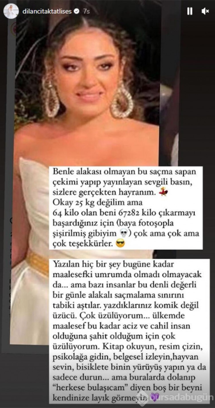 Dilan Çıtak Tatlıses isyan etti: Saçma sapan fotoğraf!
