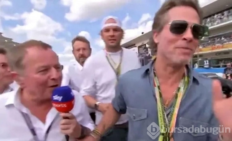 Brad Pitt'ten canlı yayında Formula 1 muhabirine kötü muamele