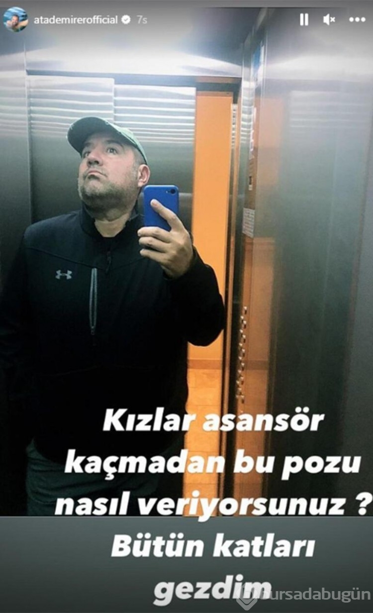 Ata Demirer: Kızlar asansör kaçmadan bu pozu nasıl veriyorsunuz?
