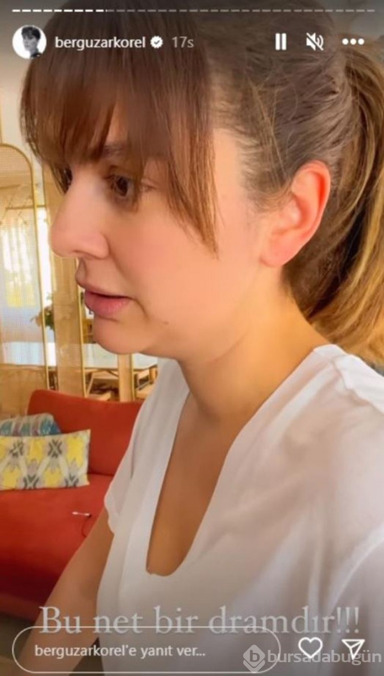 Bergüzar Korel 'Bu bir dramdır' diyerek paylaştı
