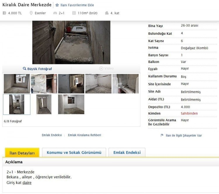 4 bin liraya kiralık harabe ev tepki çekti