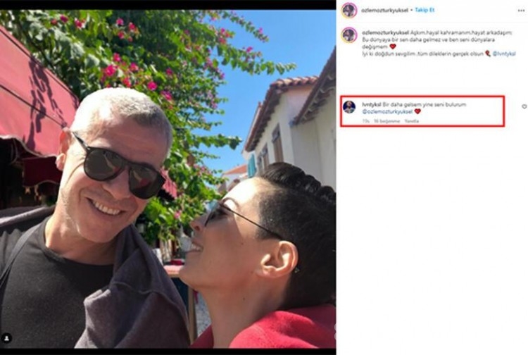 Levent Yüksel'e eşi Özlem Öztürk'ten şans öpücüğü
