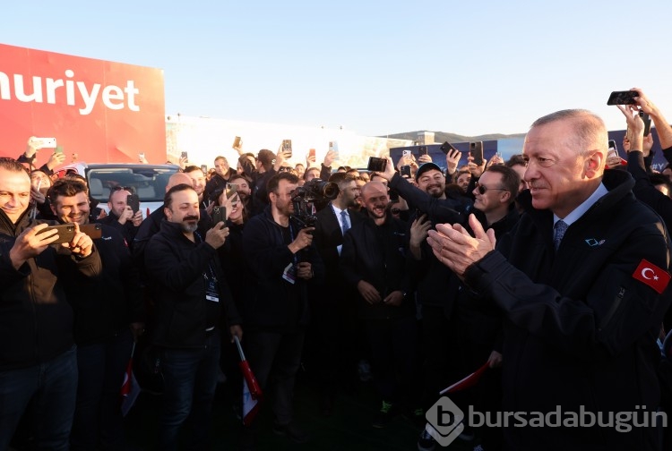 Erdoğan Togg'un test sürüşünü yaptı