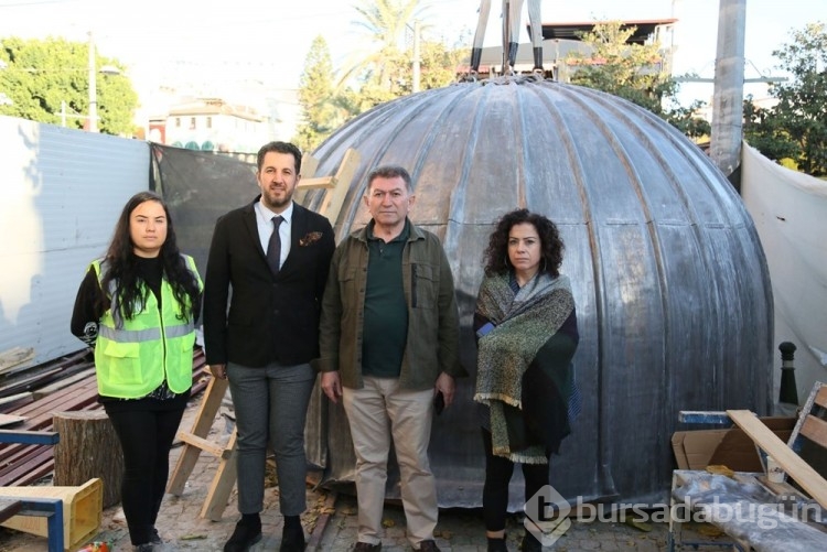 Tarihi Saat Kulesi'nin kubbesi 90 yıl sonra yerinde