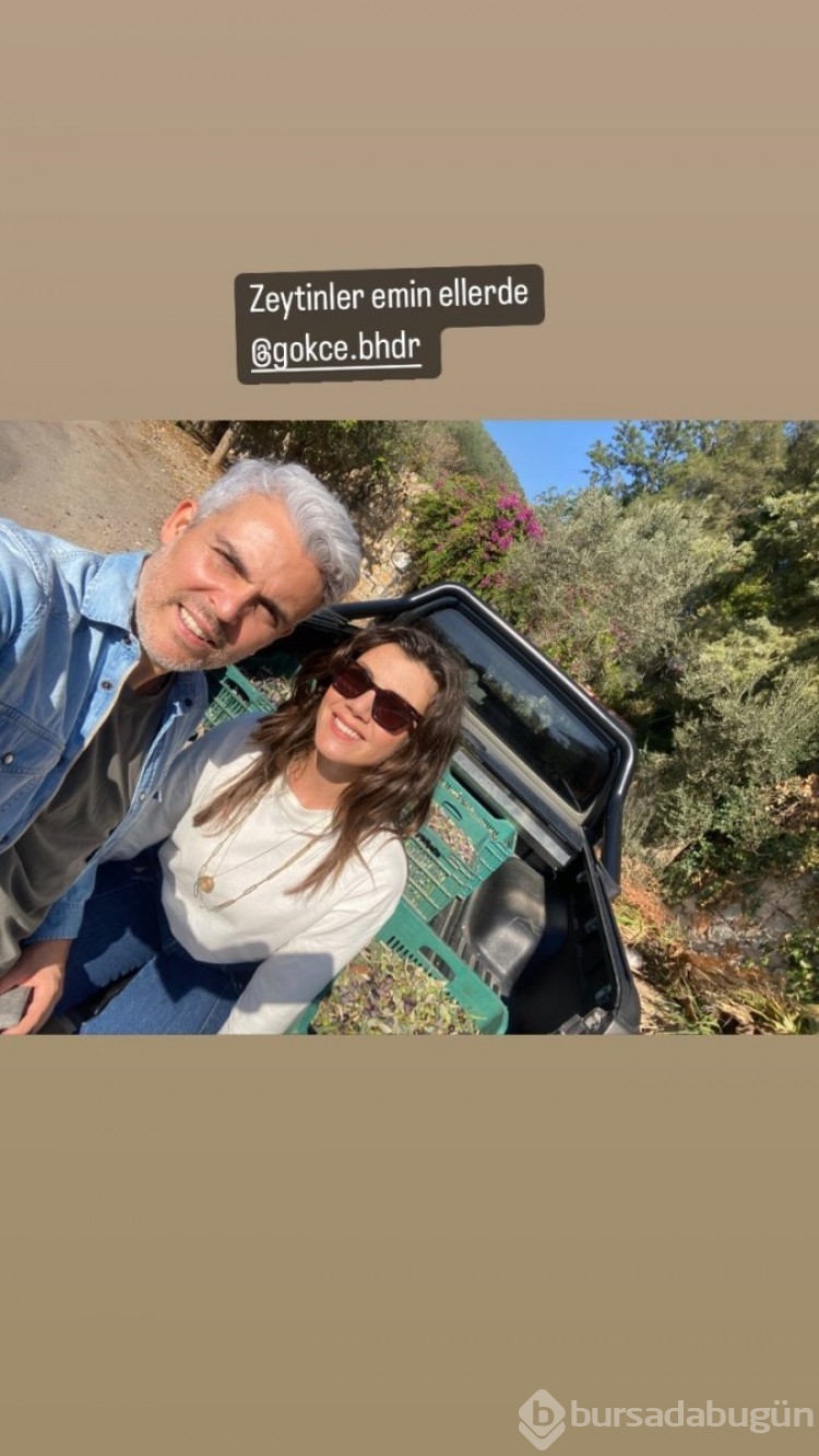 Gökçe Bahadır tarlada paylaşım yaptı