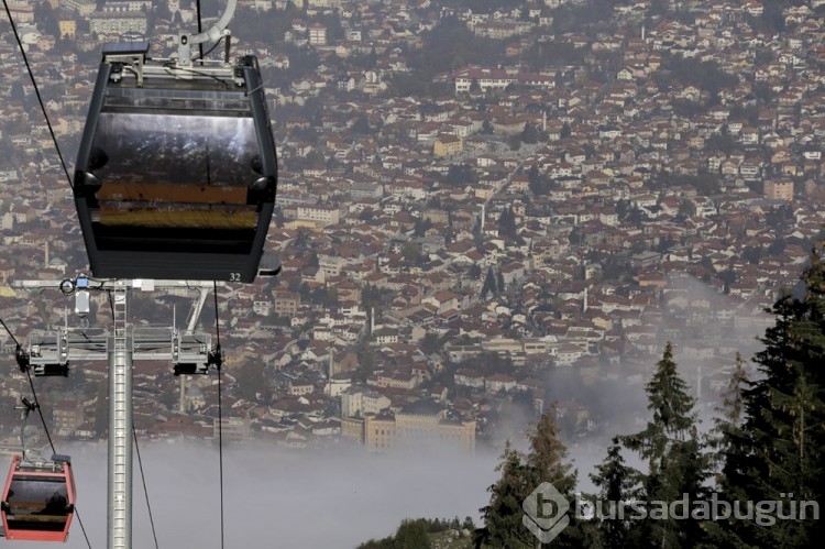 Saraybosna'da hava kirliliği etkisini göstermeye başladı
