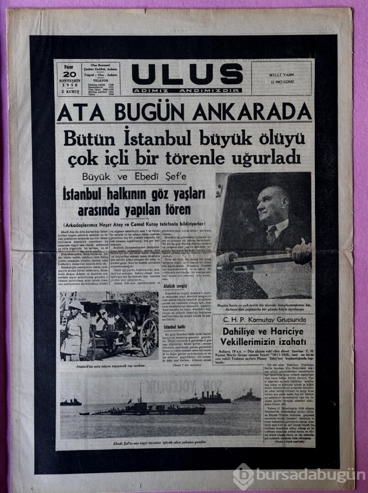 10 Kasım 1938... Büyük acı manşetlere böyle taşındı