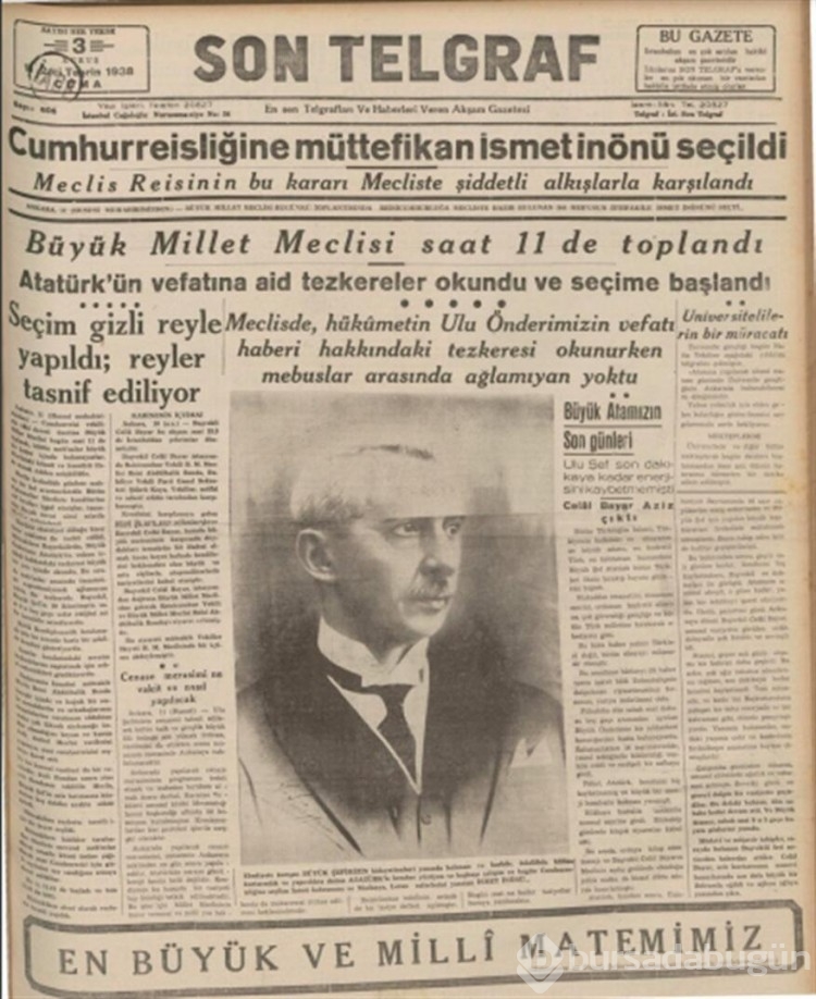 10 Kasım 1938... Büyük acı manşetlere böyle taşındı