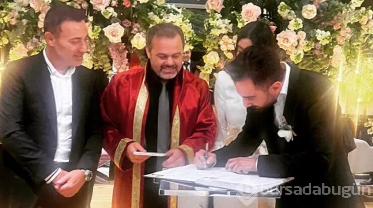 Mustafa Sandal baldızının nikah şahidi oldu