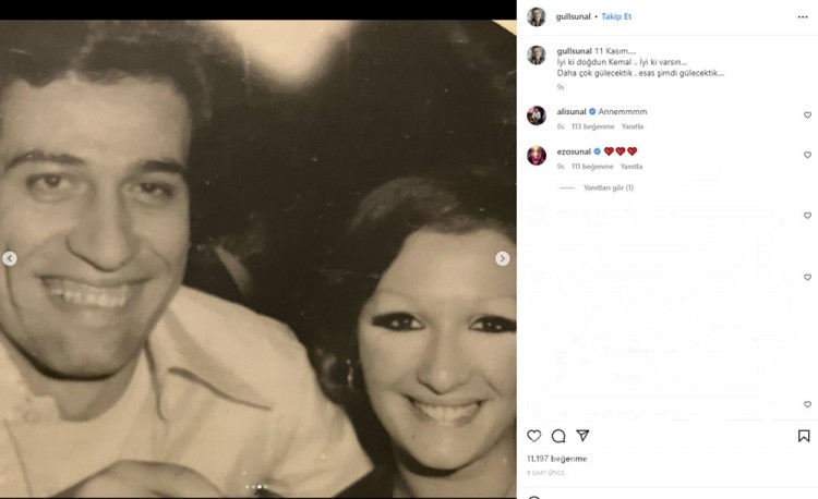 Gül Sunal eşi Kemal Sunal'ın doğum gününü kutladı