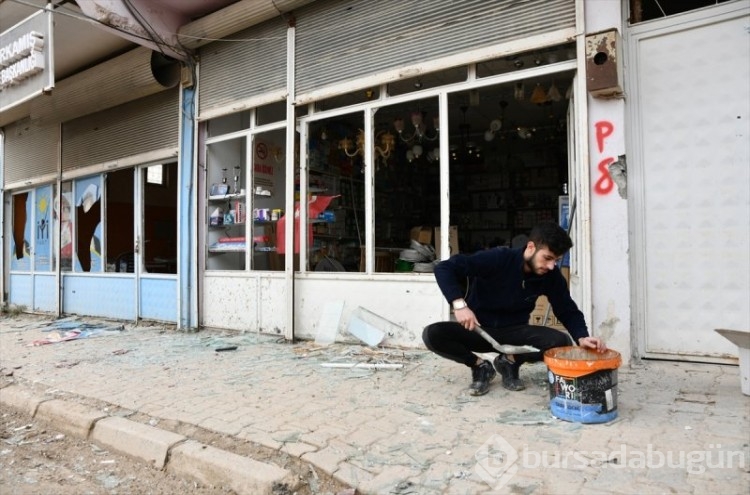 Gaziantep'deki roket saldırısının ardından bölge görüntülendi