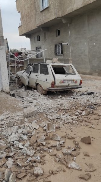 Gaziantep'deki roket saldırısının ardından bölge görüntülendi