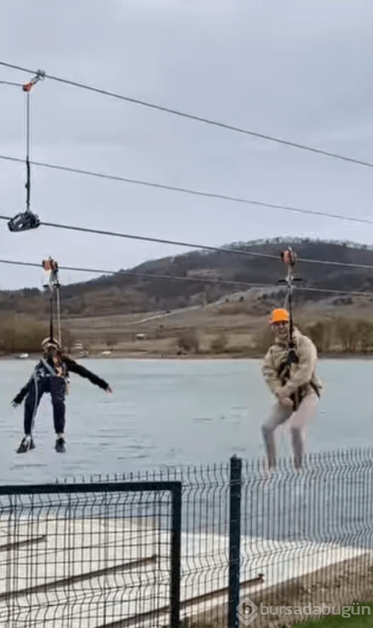 Çağla Şıkel'in adrenalin dolu anları
