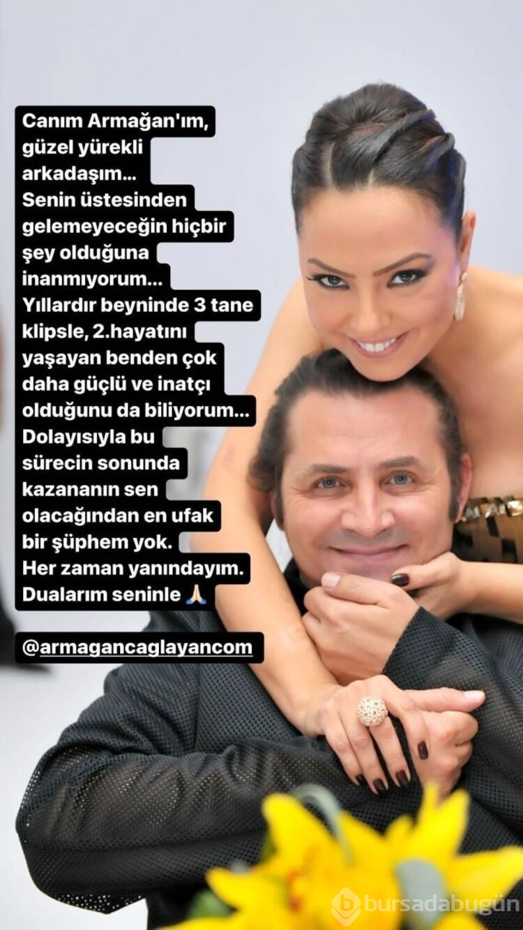 Ebru Gündeş Armağan Çağlayan'a destek verdi
