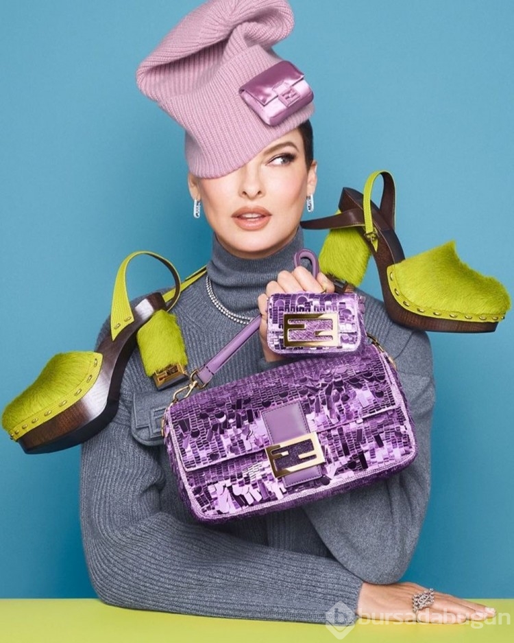 Linda Evangelista, İtalyan moda markası için poz verdi