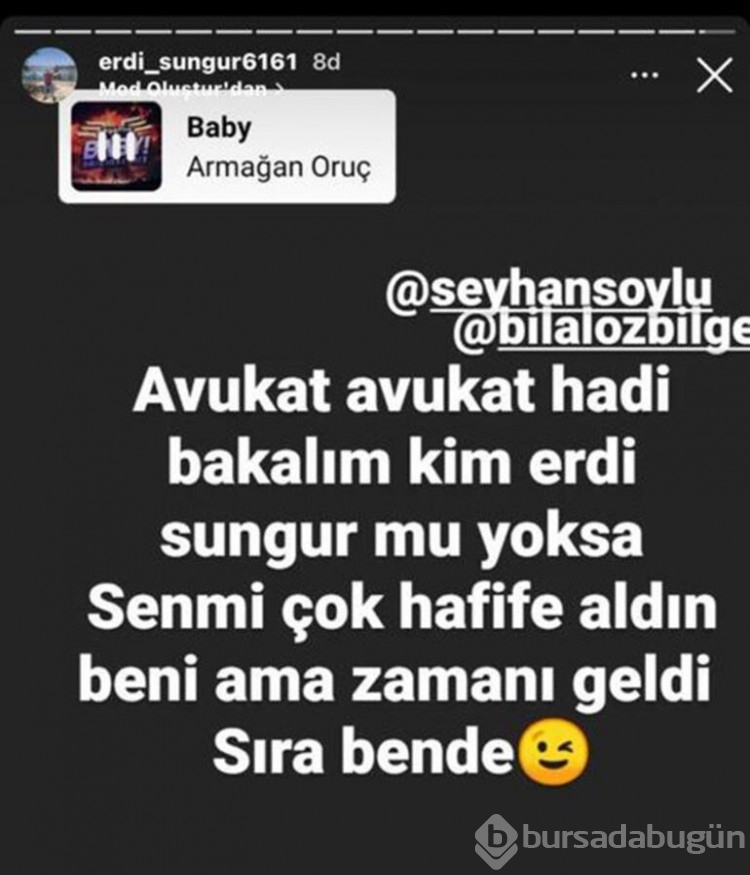 Yağmur Sarnıç'ın eski sevgilisi Erdi Sungur'a hapis cezası!
