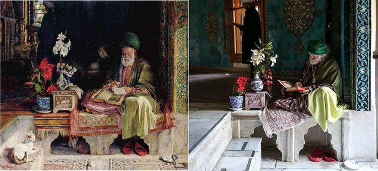İngiliz ressamın Yeşil Türbe'deki tablosunu 153 yıl sonra fotoğrafladı

