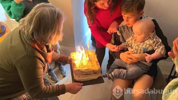 Bir günlük ömür biçilen çocuk doğum gününü kutladı