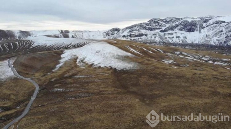 Nemrut Kalderasında ilk kartopu oyunu
