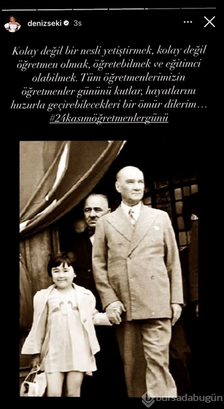 Ünlüler Öğretmenler Gününü kutladı