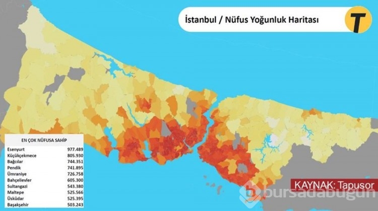 İstanbul'un bina yaşı haritası