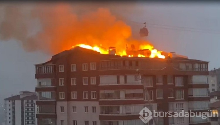 Ankara'da 10 katlı binada yangın paniği