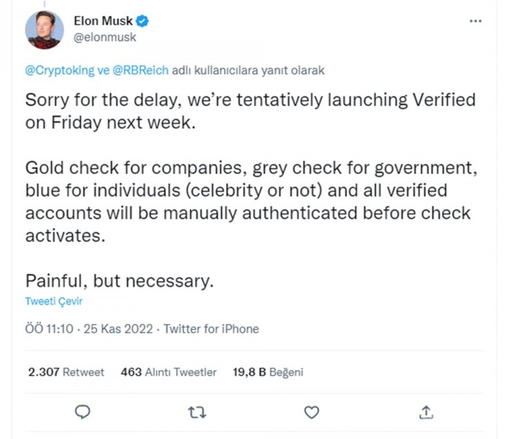 Elon Musk duyurdu