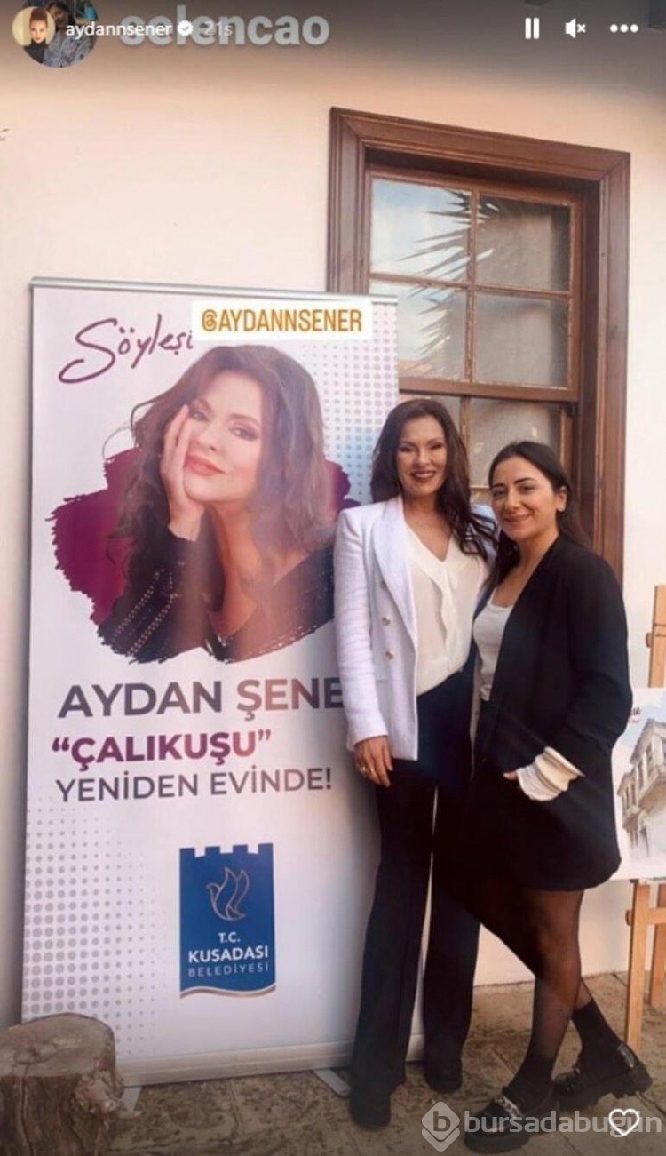 Aydan Şener sevenleriyle çalıkuşu evinde