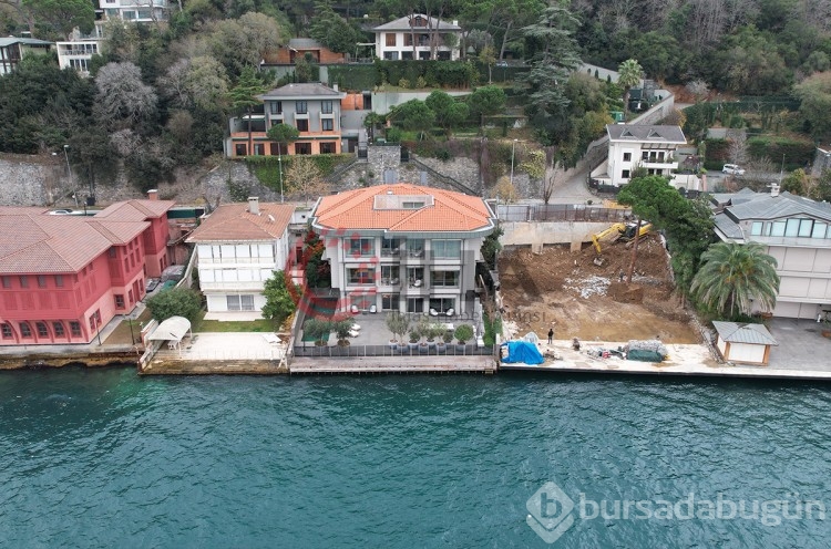 Abramoviç'in Beykoz'da kiraladığı yalı havadan görüntülendi

