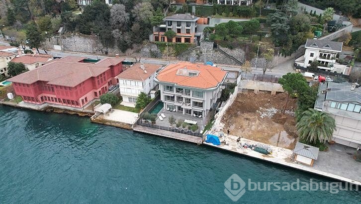 Abramoviç'in Beykoz'da kiraladığı yalı havadan görüntülendi
