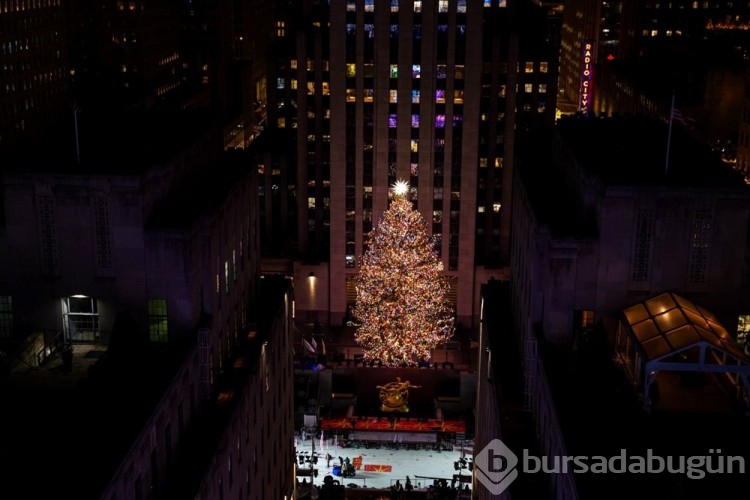 New York'ta 90. Rockefeller Noel ağacı ışıklandırma töreni 