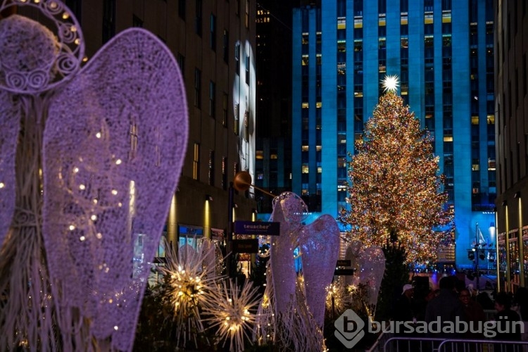 New York'ta 90. Rockefeller Noel ağacı ışıklandırma töreni 