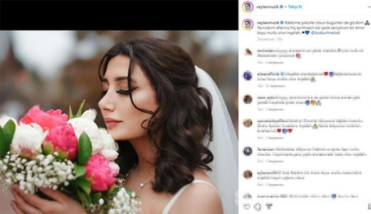 Ceylan'ın kızı Melodi Bozkurt evlendi
