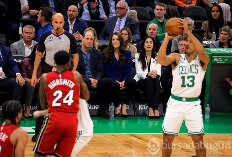 Prenses Kate ve Prens William NBA maçını izledi