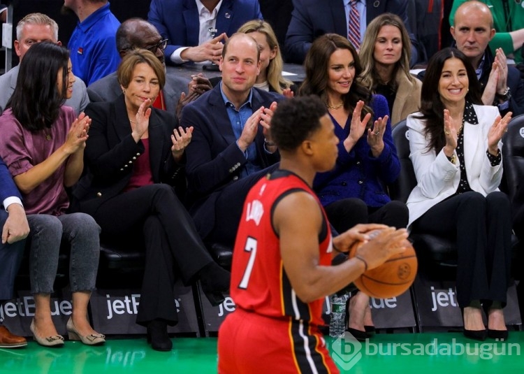 Prenses Kate ve Prens William NBA maçını izledi