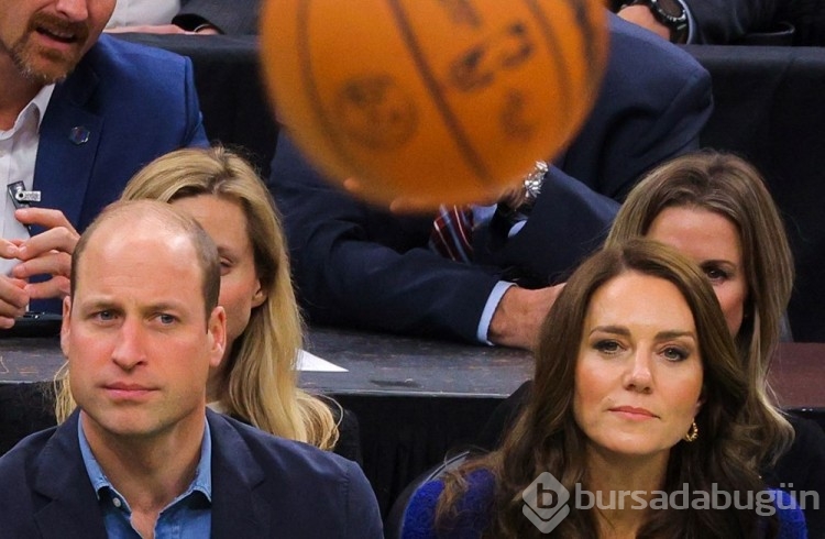 Prenses Kate ve Prens William NBA maçını izledi